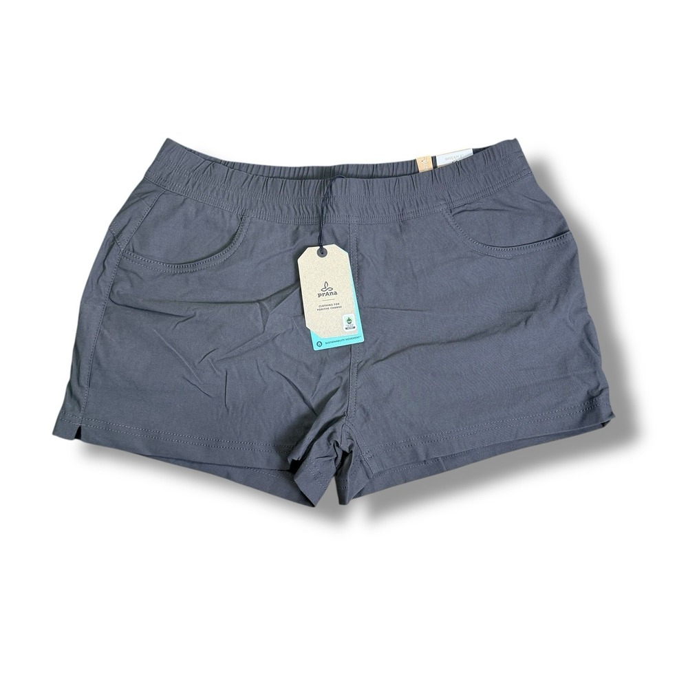 prAna Halle E-Waist Short II Women's 14 Dark Iron Gray Stretch Hiking 5in Short